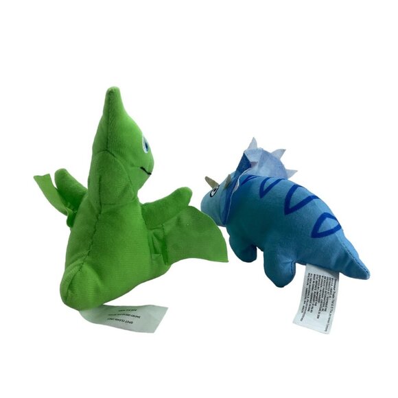 Dinosaur Train PBS Kids Tiny Pteranodon Tank Triceratops Plush Stuffed Animals - Picture 3 of 6